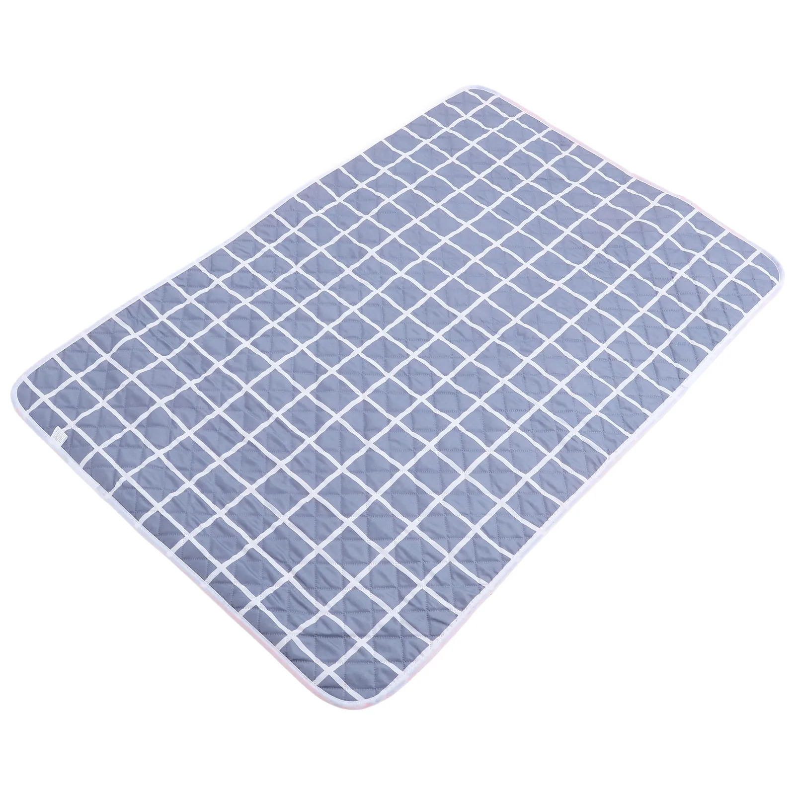 Tappetino per letto impermeabile antiscivolo grande lavabile Tappetino di protezione per l'enuresi assorbente Protezione per materasso scozzese riutilizzabile per adulti