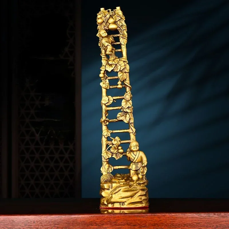 

Lucky Step Up Ornaments Ladder Bamboo Flat Step Home Living Room Decor