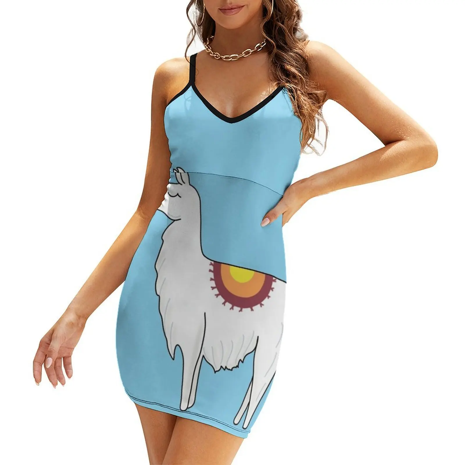 

Cute little llama Sling Dress women's fashion dresses Women's clothing dress for women summer
