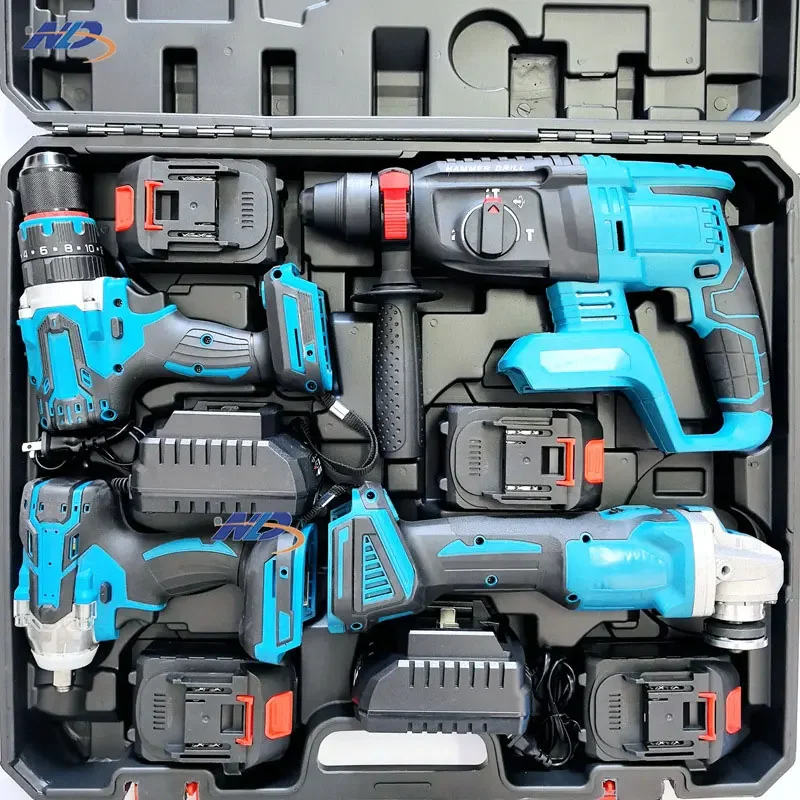 Big Discount!!! Best Price Of MKT Combination Power Tool 4 Kit Tool Kit 20v Cordless Drill Battery DIY Available For Sale