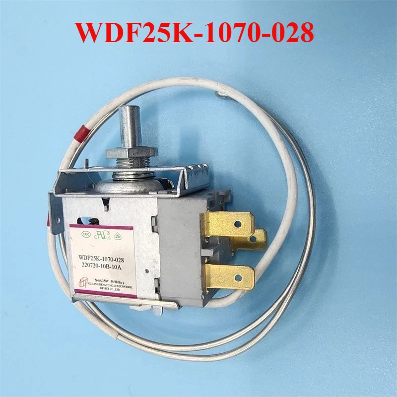 2pcs WDF25K-1070-028   refrigerator thermostat middle screw installation method thermostat copper insert