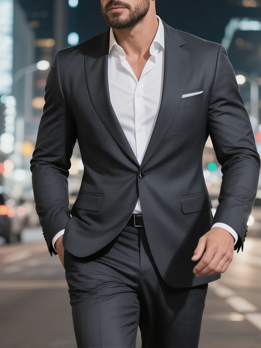 

Men's 2pcs Suit - Groom Groomsmen Attire for Wedding & Formal Occasions