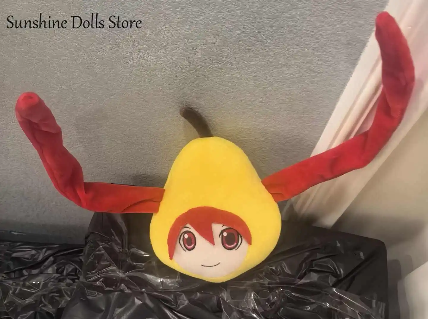 15cm Anime Kasane Teto Attribute Cute Plush Doll Cartoon Pear Keychain Pendant Cosplay Keyring Game Stuffed Plushies Xmas Gift