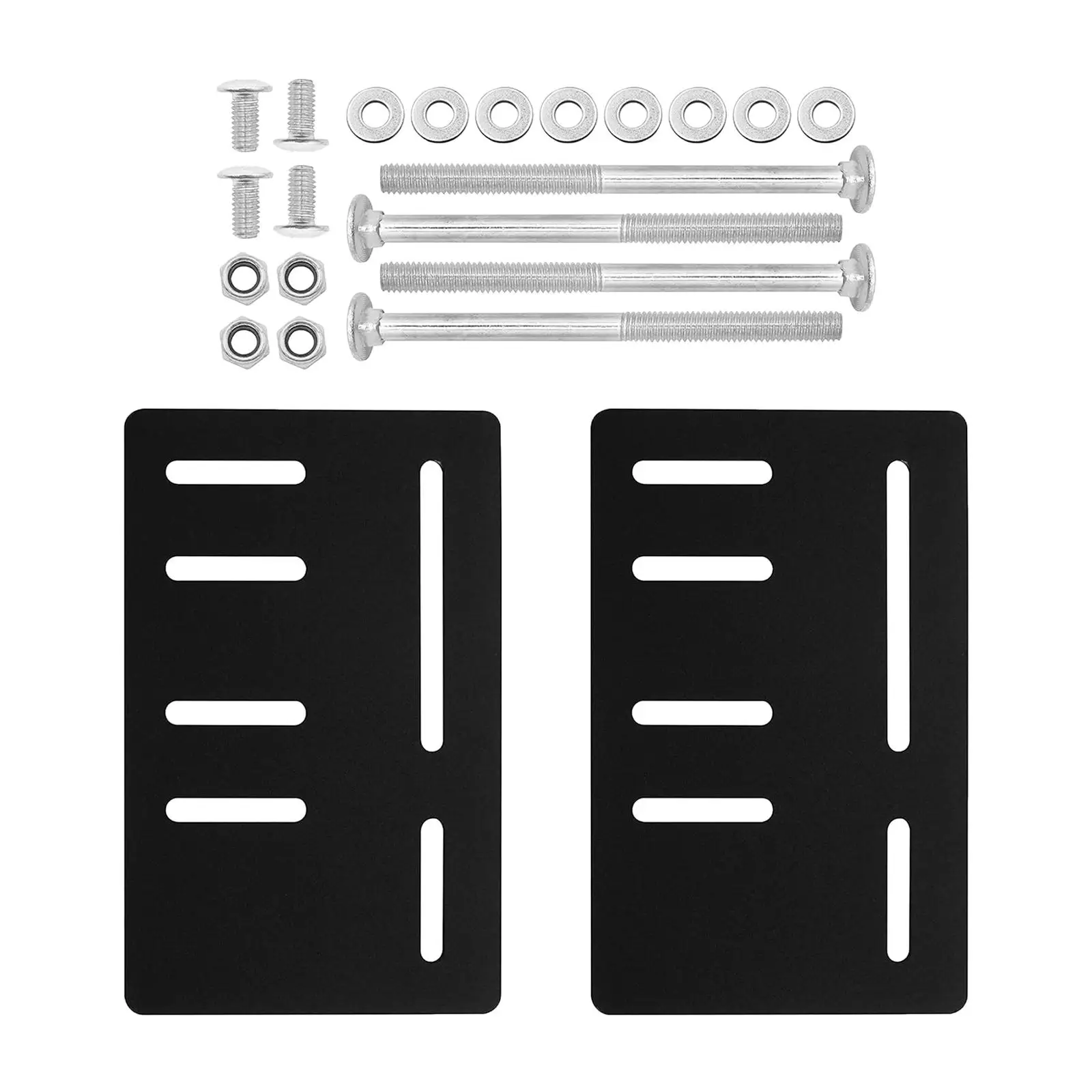 2Pcs Bed Frame Brackets Adapter Easy Installation Headboard Attachment Bracket for Double Bed King Bed Headboard Metal Bed Frame