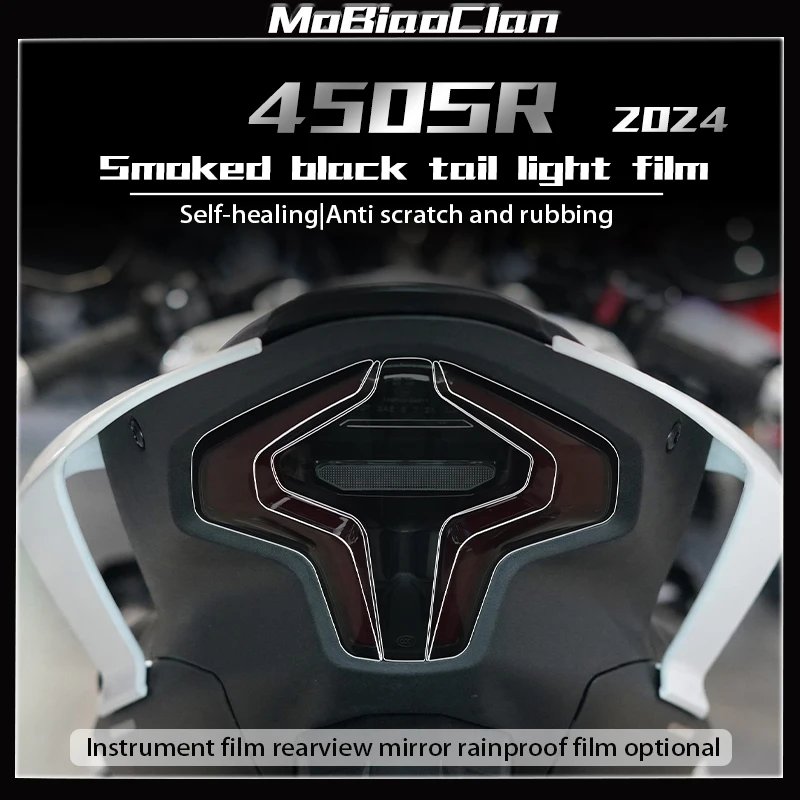 For 24 CFMOTO 450SR 450sr sr450 2024 Transparent Headlights Tail Light Film Instrument Film Protection Film Sticker Film