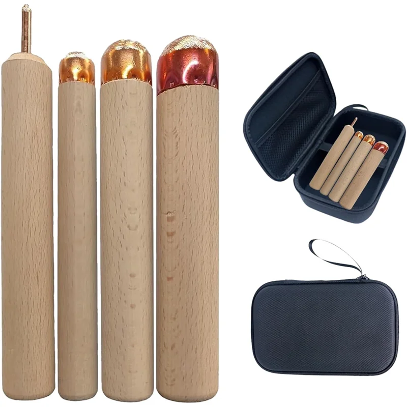 

Knapping Tools Kit Obsidian Crafting Tool Napping Tools 1 Pressure Flaker,3 Copper Boppers,1 Tool Bag-A21R