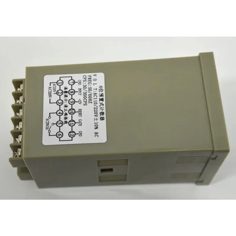 6-digit preset counter XL-P61A with power outage memory electronic digital display counter