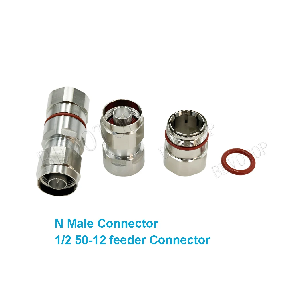 10PCS L16 N Male for 1/2 50-12 Super Flexible RF Adapter Coaxial Cable Connectors BEVOTOP