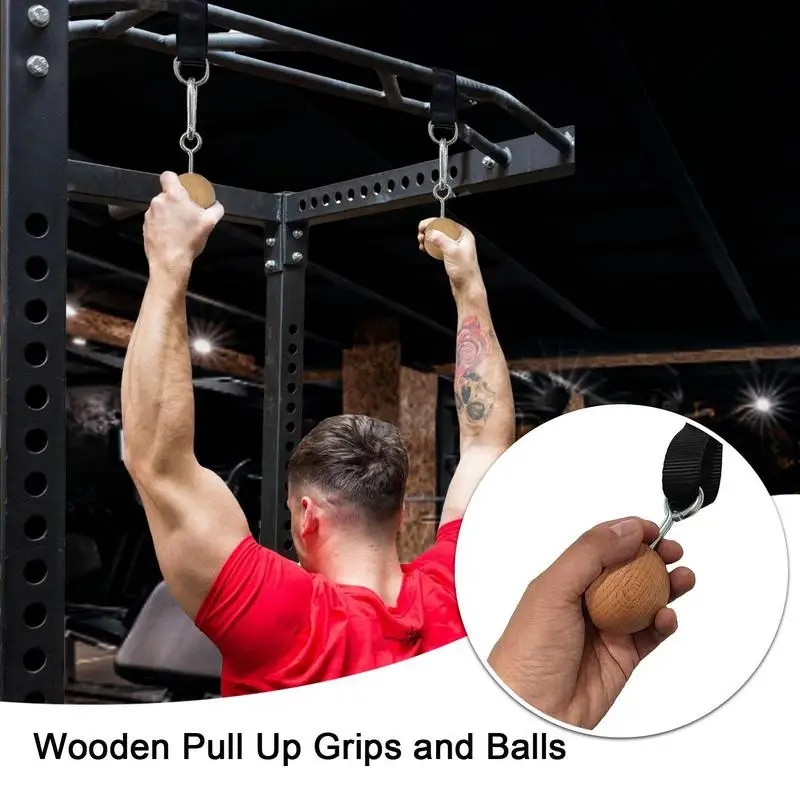 Pull Up Bar Ball Grip Power Ball Hold Grips Strength Trainer Rock Climbing Pull Up Ball Grip Multipurpose Non Cracking Biceps