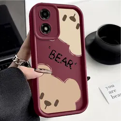 G04 Symmetrical Bear Sky Eye Ladder Phone Case For Motorola Moto G04 Cover