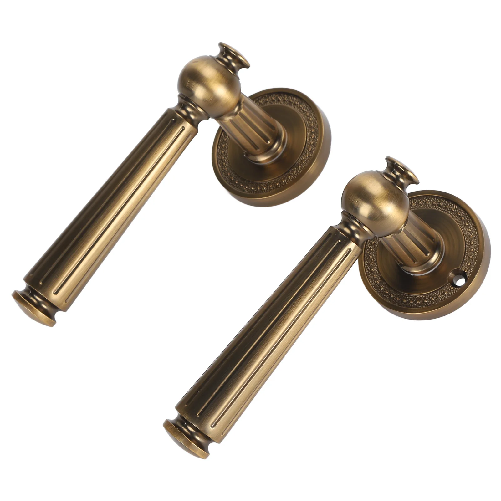 

Door Handle Lock Antique Bronze Comfortable Grip Pure Copper Silent Interior Door Lever for Indoor Bedroom Bedroom Handle Lock