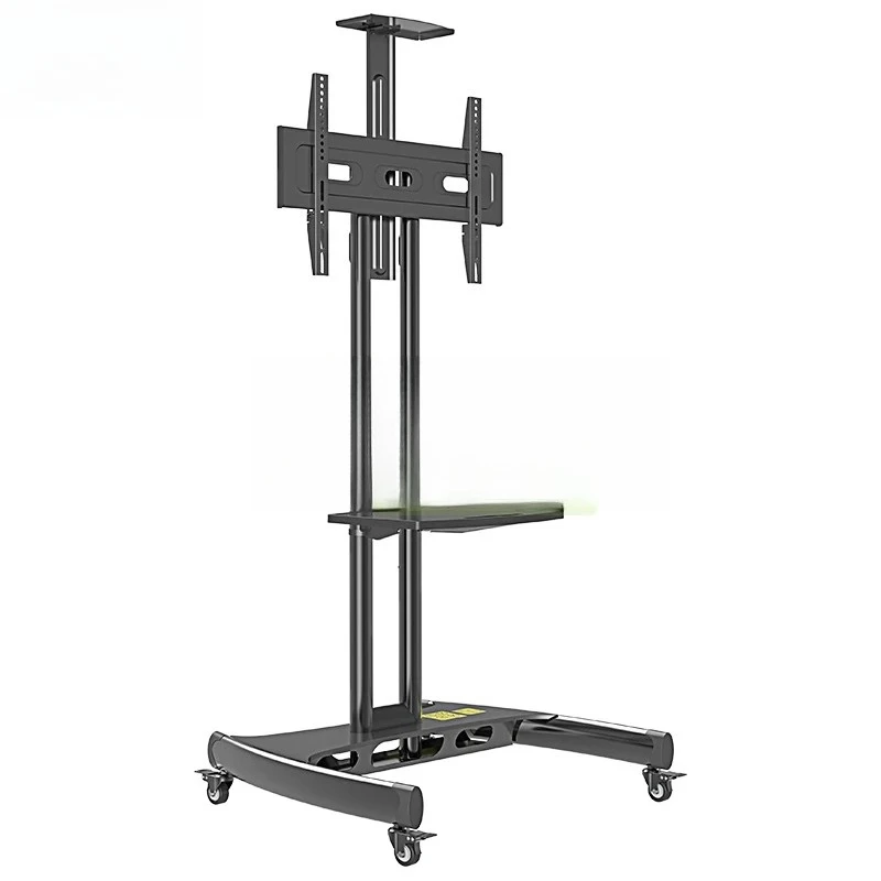 32-65인치 TV용 이동식 TV 카트, 바닥형 카트 리모컨 높이 조절 가능 45.5kg/100lbs