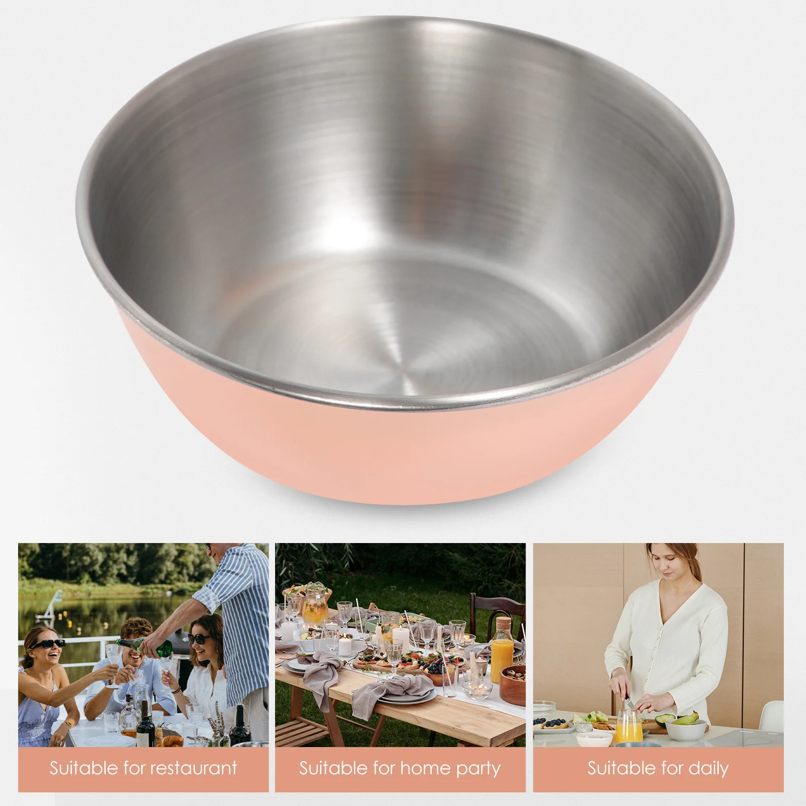 

2Pcs Metal Dipping Bowls Seasoning Dishes Shallow Wide Design for Snacks Appetizers Table Decoration Dipping Bowls