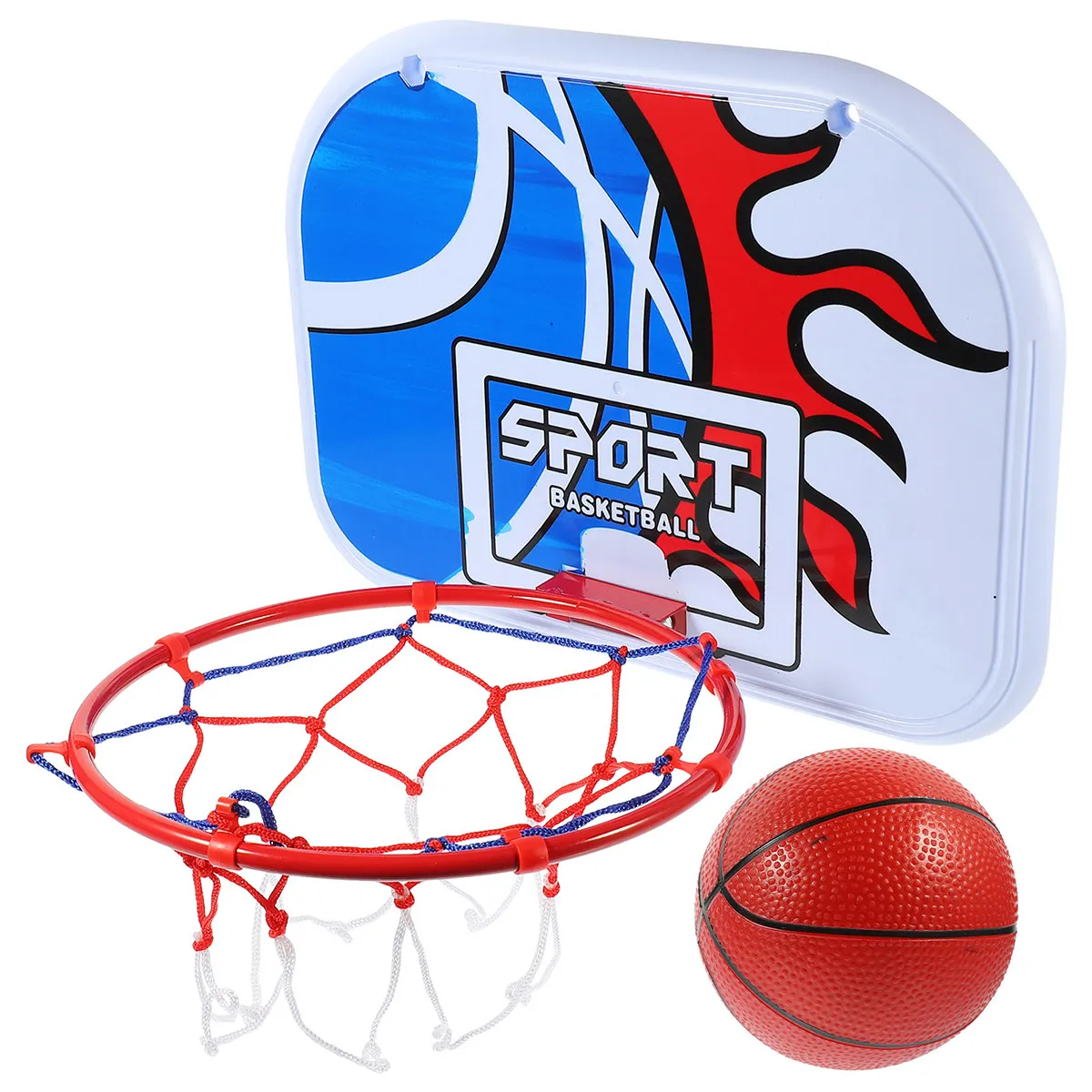 1Set Kids Basketball Stand Wall Hanging Portable Basketball Game Punch Free Hooks Indoor Outdoor Develop Shooting Skills