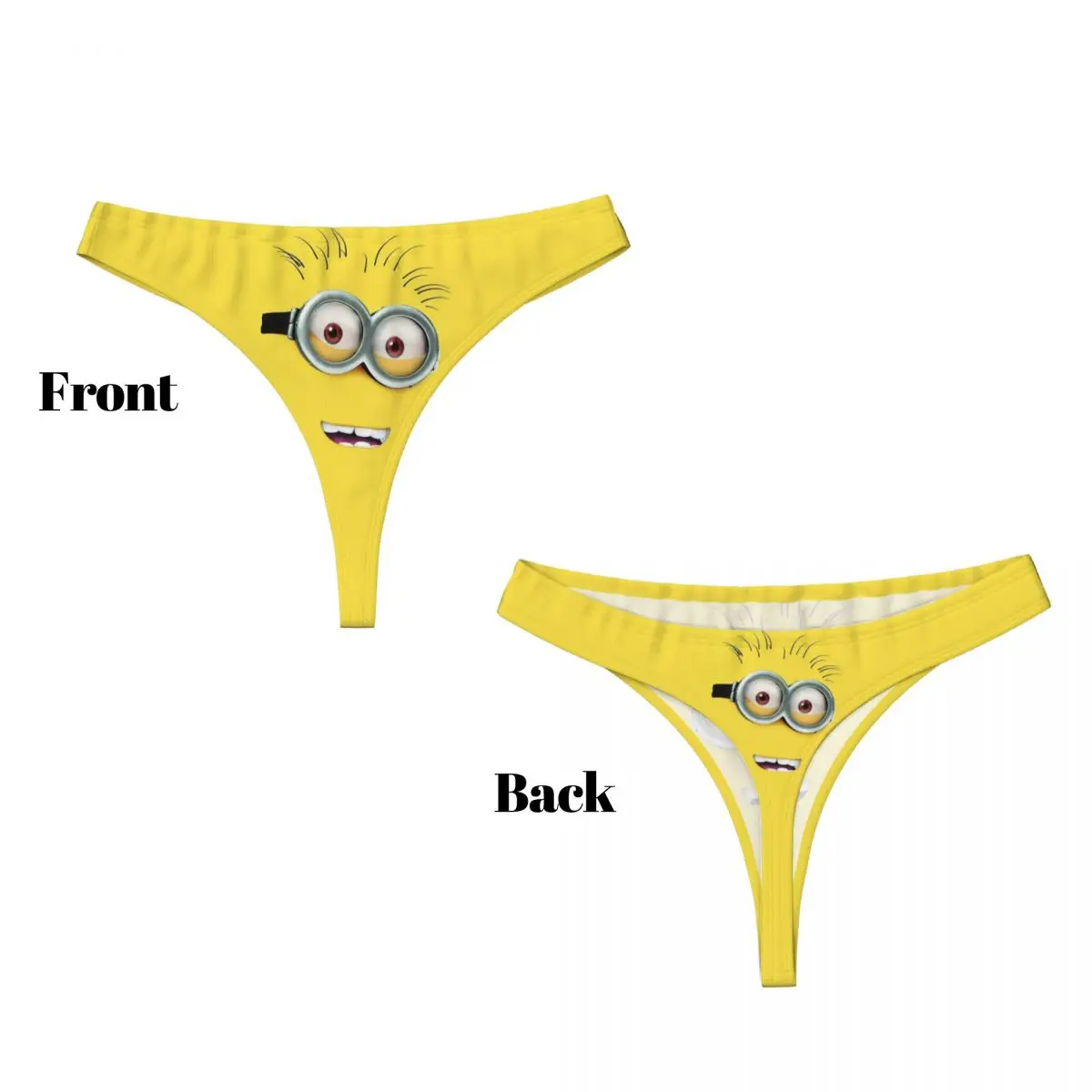 Custom Women\'s Minions G-string Thongs Breathable Manga Panties Underwear