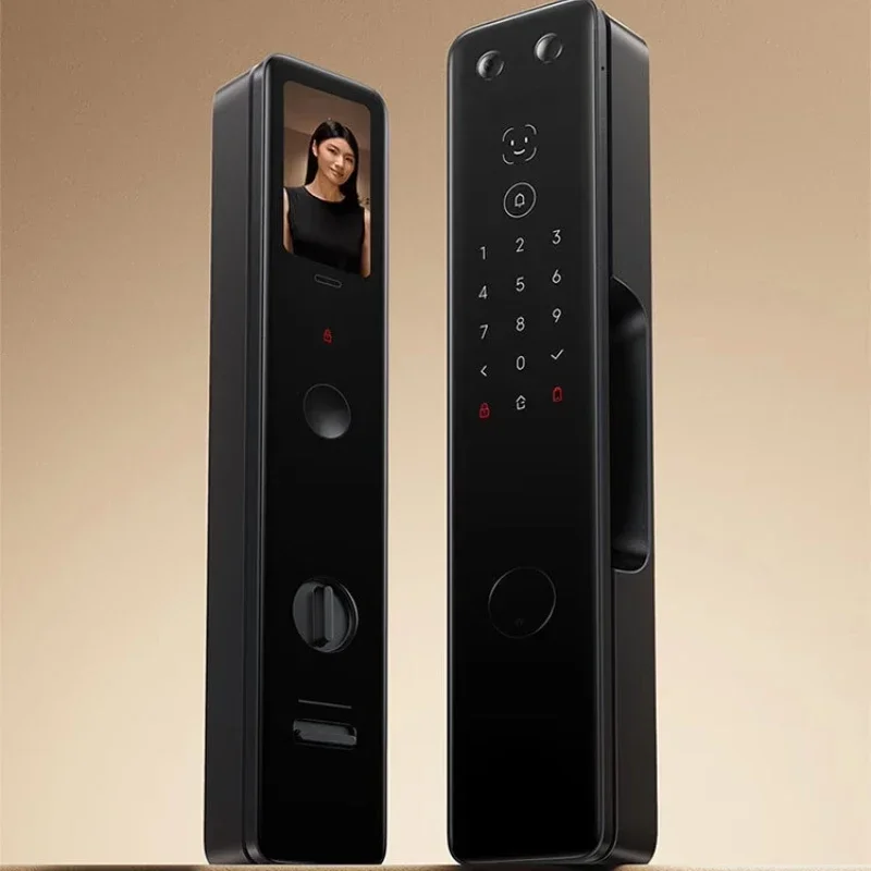 Smart door lock, automatic fingerprint password lock facial recognition home anti-theft