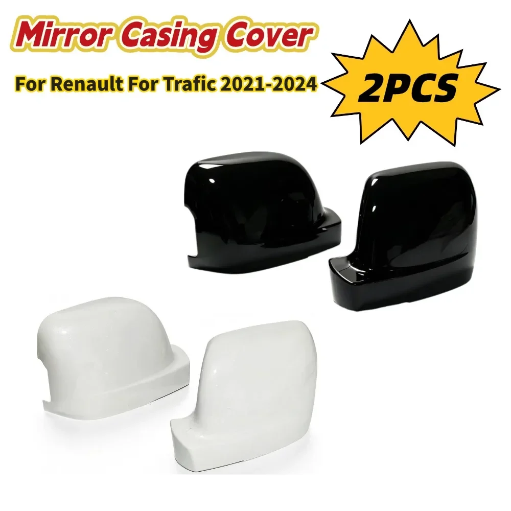 2PCS Rearview Hous Frame Mirror Base Shell Cover Mirror Unit Casing Cover 963738533R For Renault For Trafic 21-24