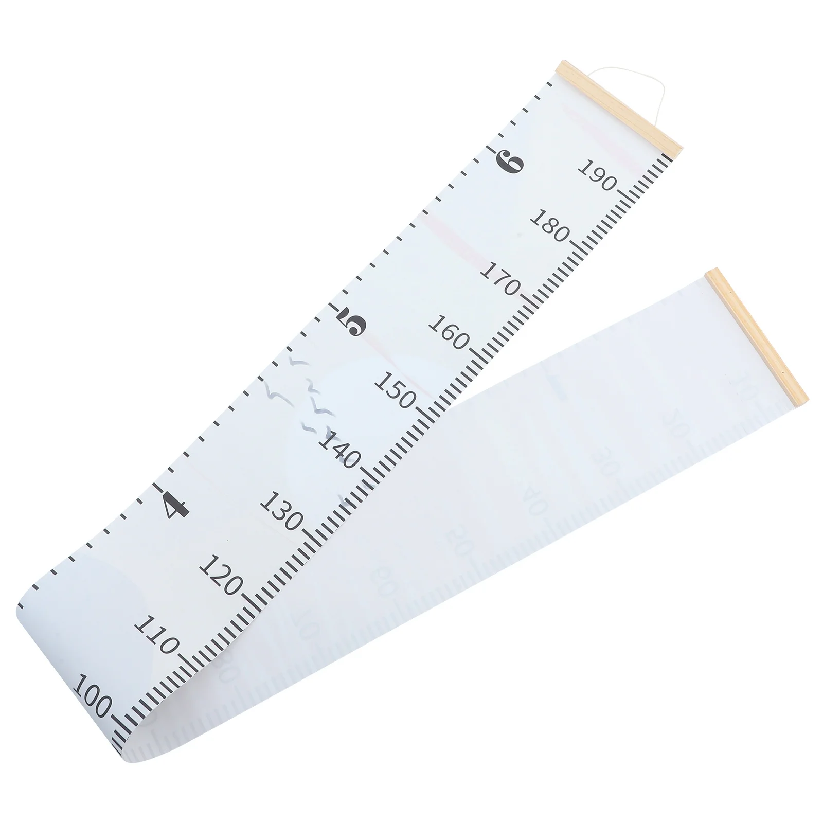 

Wall Hanging Height Growth Chart Fabric Wood Ruler Cartoon Design Decorative Growth Chart for Kids Bedroom Nursery