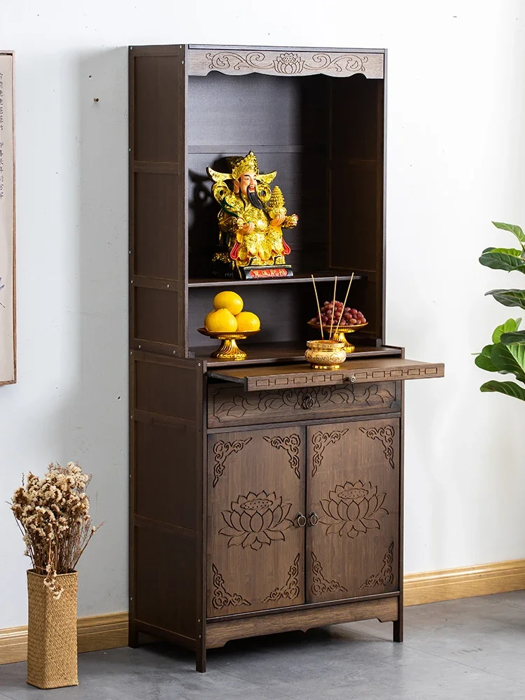 Altar Buddha Shrine Home Altar Cabinet Worship Table Shrine New Chinese Style Clothes Closet