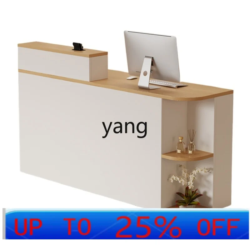 

LHH beauty salon front desk reception desk catering store small light luxury simple counter