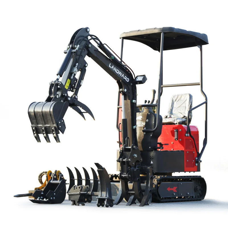 New Upgraded Excavator Customizable 1 Ton Mini Small Excavator Euro 5 EPA Engine Cheap Excavator For Wholesale Sale CE Machines