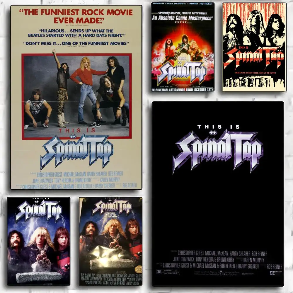 classic movie T-This Is Spinal Tap-P Poster Minimalist Wall Sticker for Cafe Office Bar Home Decor and Gift
