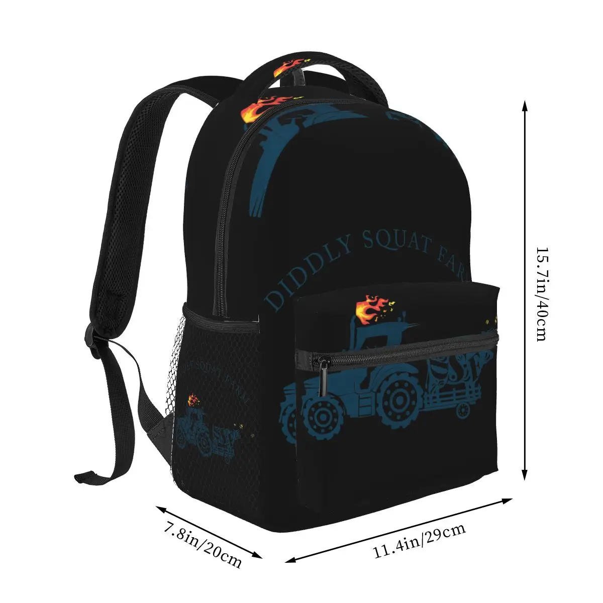 Mochila Casual DIDDLY SQUAT MARM para Estudantes Unisex, Lazer Viagem, Computador