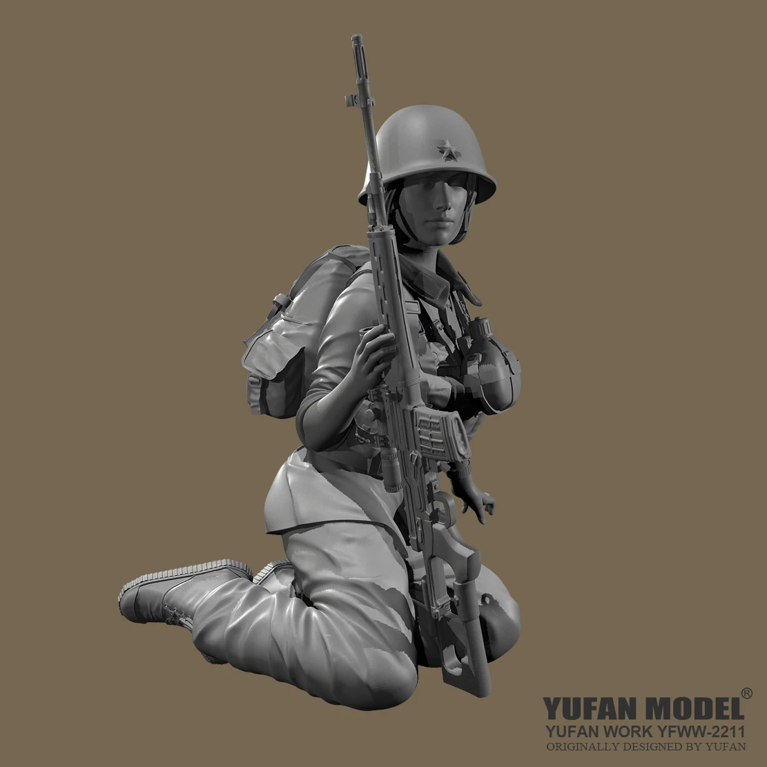 

1/35YUFAN Resin model kits figure beauty colorless and self-assembled YFWW-2211