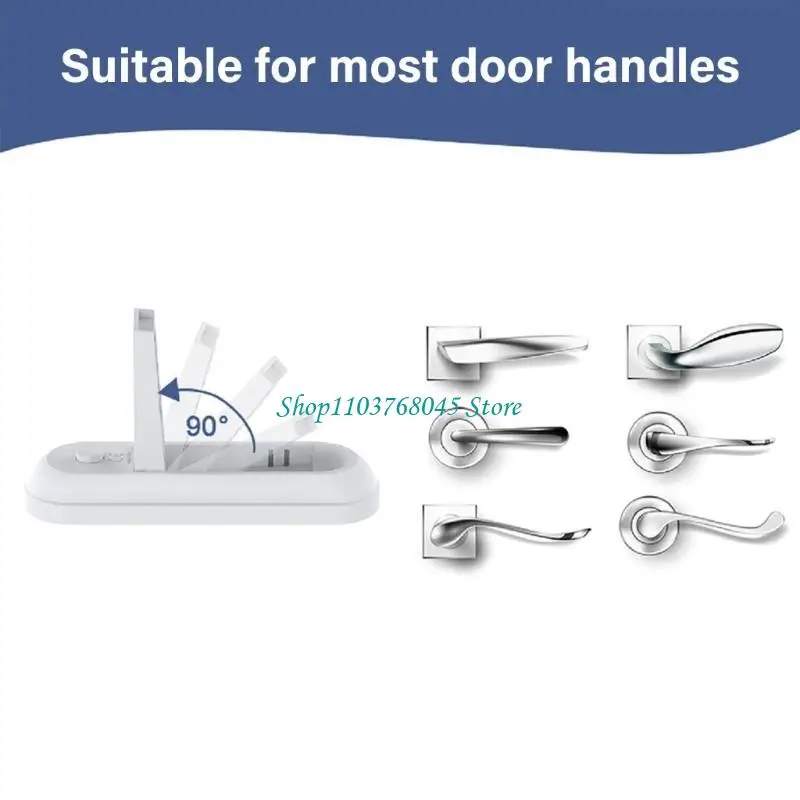 

R53F Fit for Home Protects Against Accidental Opening Child Proof Door Handle Lock Baby Safety Simple Installation