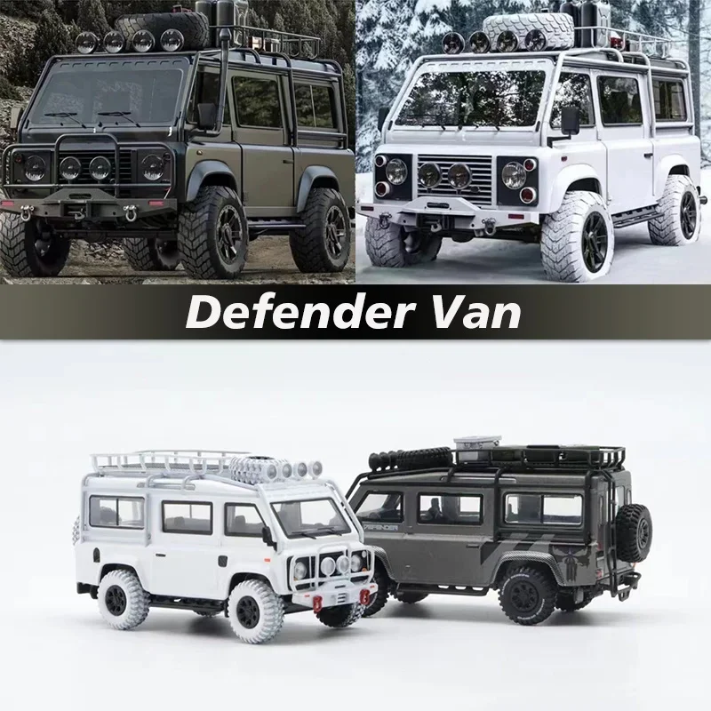 Master 1:64 Defender Van Camper Complimentary Accessories Alloy Diorama Car Model Collection Miniature Carros Toys