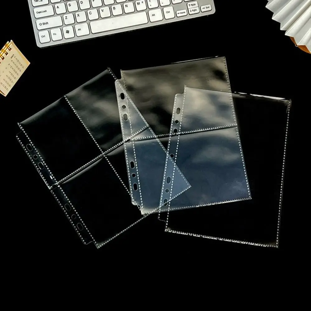 Inner Page Card Binder A5 Photocard Binder Sheets Transparent PP Acid Free Photo Album Refill Pages Kpop Photocard Binder