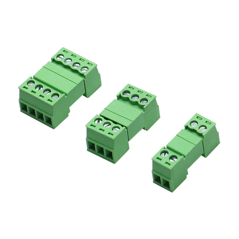 5 قطعة 15EDGK 2P 3P 4P 5P 6P 7P 8Pin PCB برغي محطة كتلة ذكر موصل سالب 3.51/3.81 مللي متر المكونات في نوع لكابل 28 إلى 16AWG