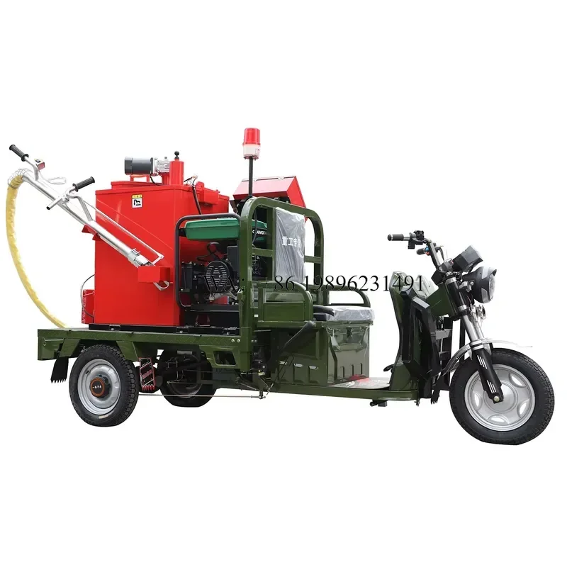 Wmwmnu High Quality Driving 120L Asphalt Pump Engine Crack Sealing Road Crack Repair Equipment