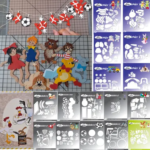 동물 축구 그릴 금속 절단 다이 DIY 만들기 카드 스크랩북 양각 종이 앨범 공예 용품 다이 컷 2025 신규