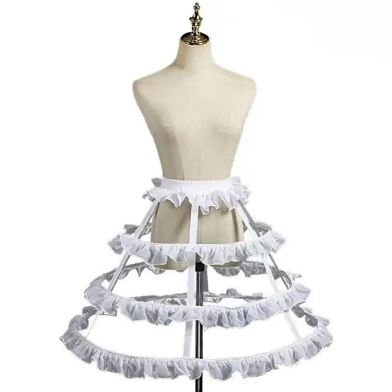 Underskirt Hoop Bustle Skirt Petticoat Crinoline For Lolita Victorian Gothic Dress