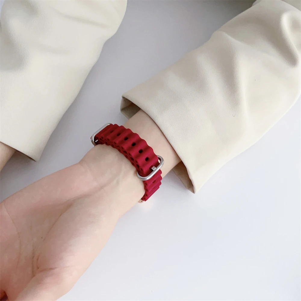 Ocean Band for Mi Band 7 6 strap Smartwatch Sport silicone bracelet Miband5 correa Replacement For Xiaomi Mi band 3 4 5 6 7