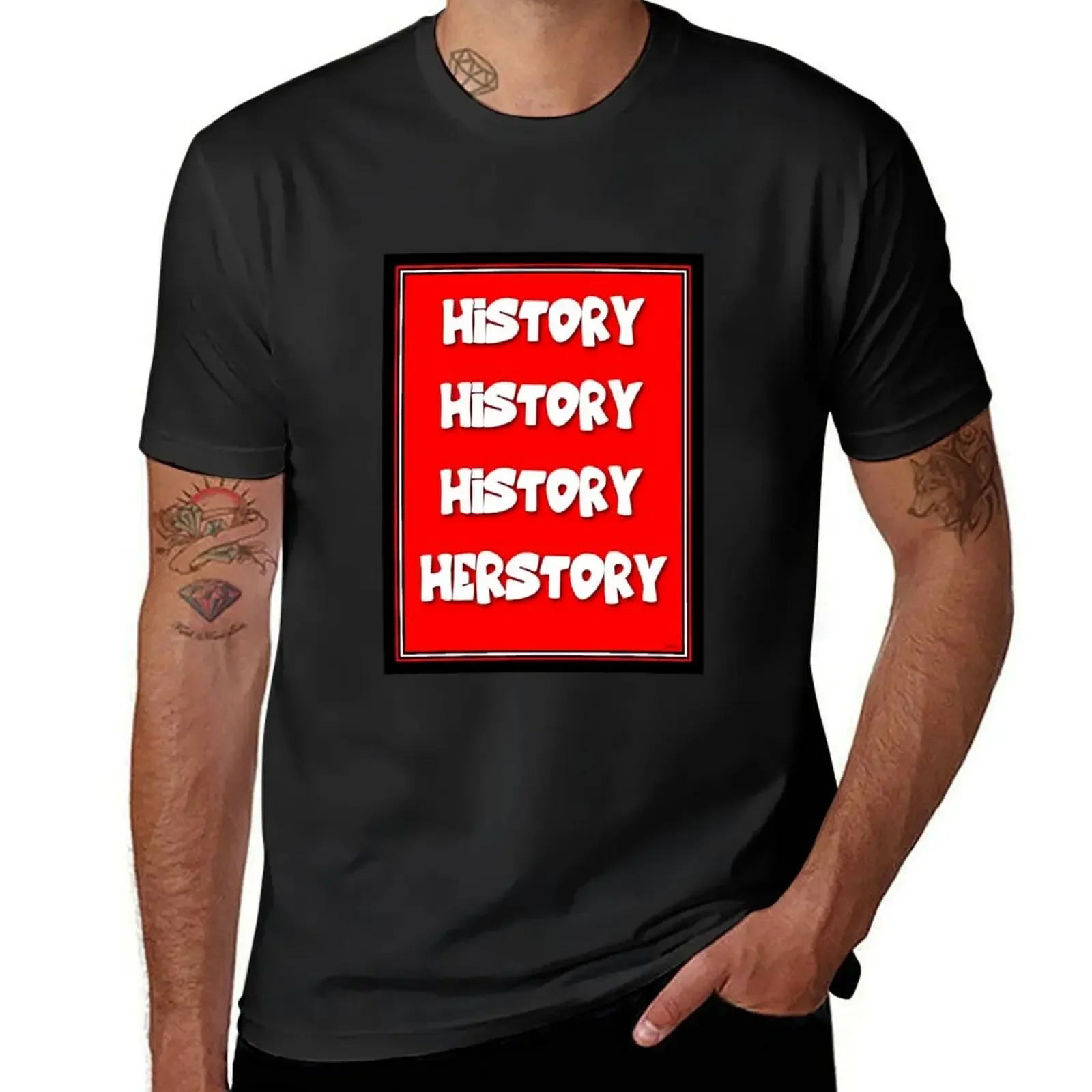 HERSTORY T-Shirt graphic tee shirt cute tops cotton graphic tees basketball graphic tees slim fit t shirts for men