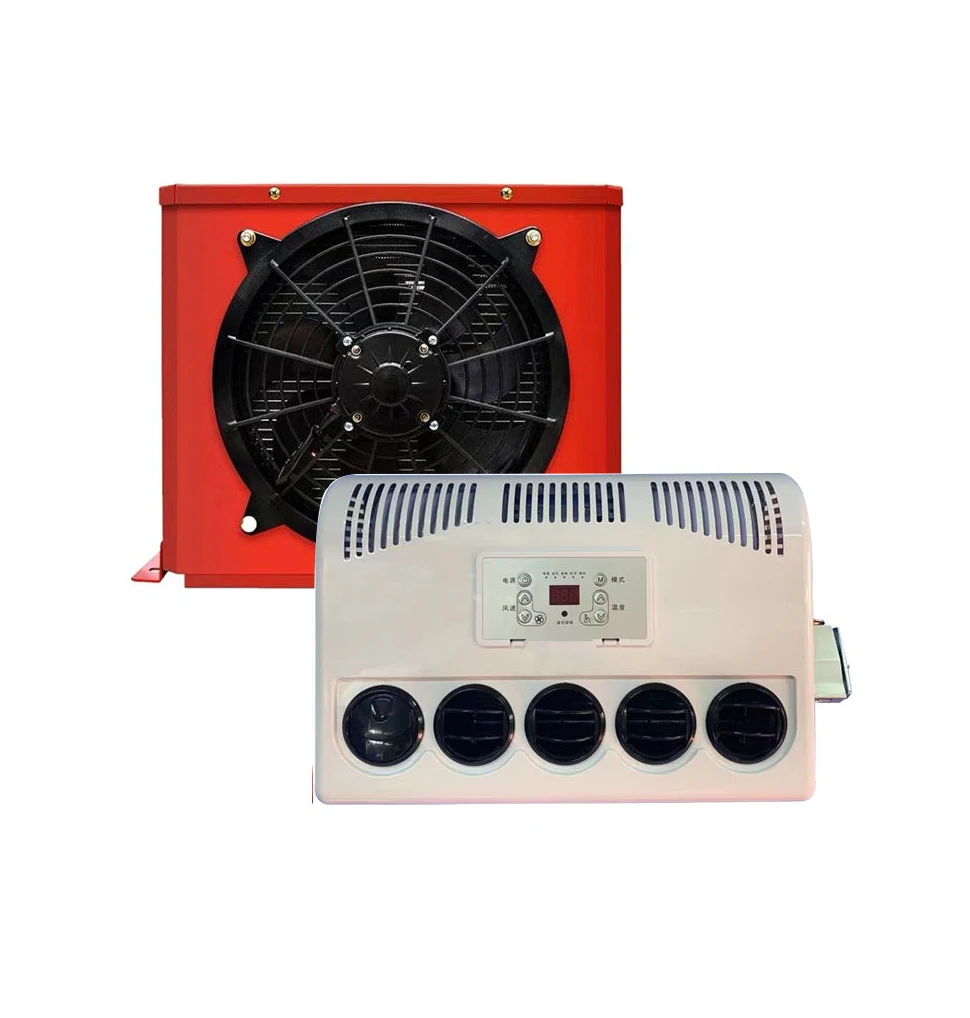 

Электрический 24В 12В кондиционер постоянного тока для автодомов, фургонов, грузовиков, спальных мест, 12В автомобильный кондиционер