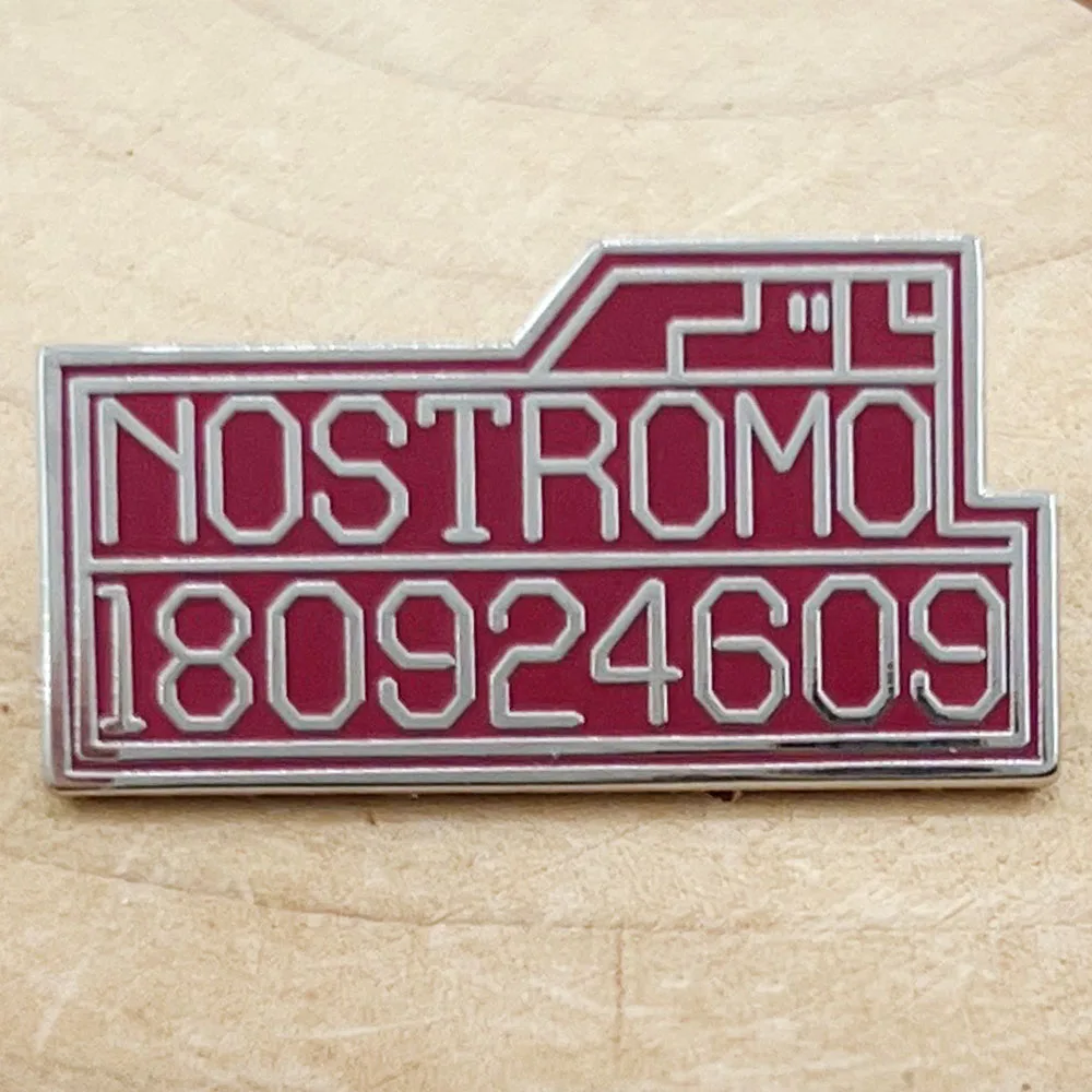 Alien NOSTROMO 180924609 Computer Boot Screen Enamel Pin Space Horror Movies Peripheral Creative Jewelry