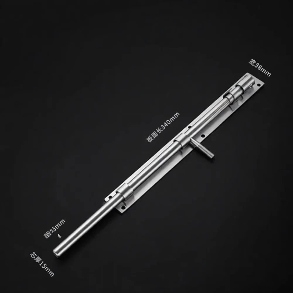 Security Door Bolt Latch Heavy Duty 304 Stainless Steel Solid Floor Lock For Iron Gate Fence Garden Entry Hardware
