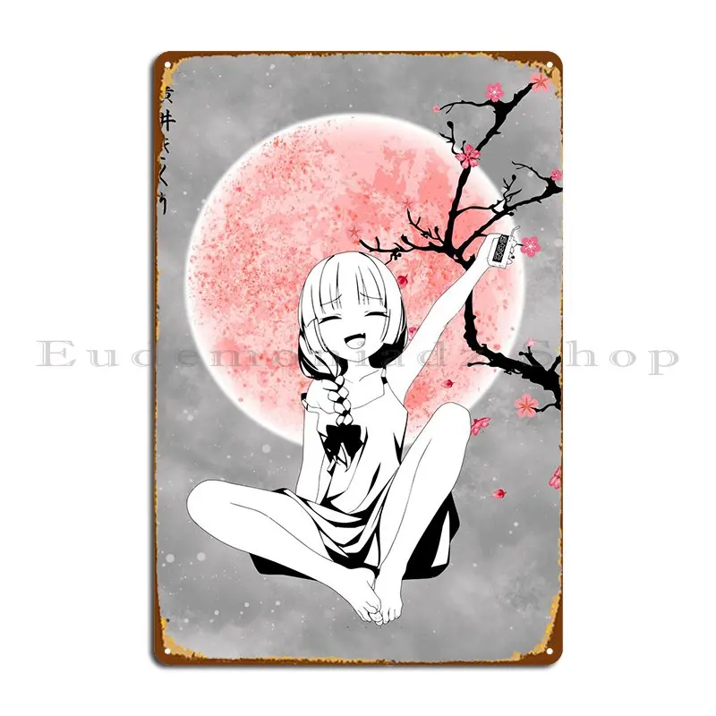 Kikuri Hiroi Metal Plaque Poster Funny Painting Custom Designs Club Tin Sign Poster