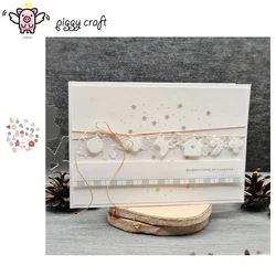 Piggy Craft metal cutting dies cut die mold Christmas tag series Scrapbook paper craft knife mold blade punch stencils dies