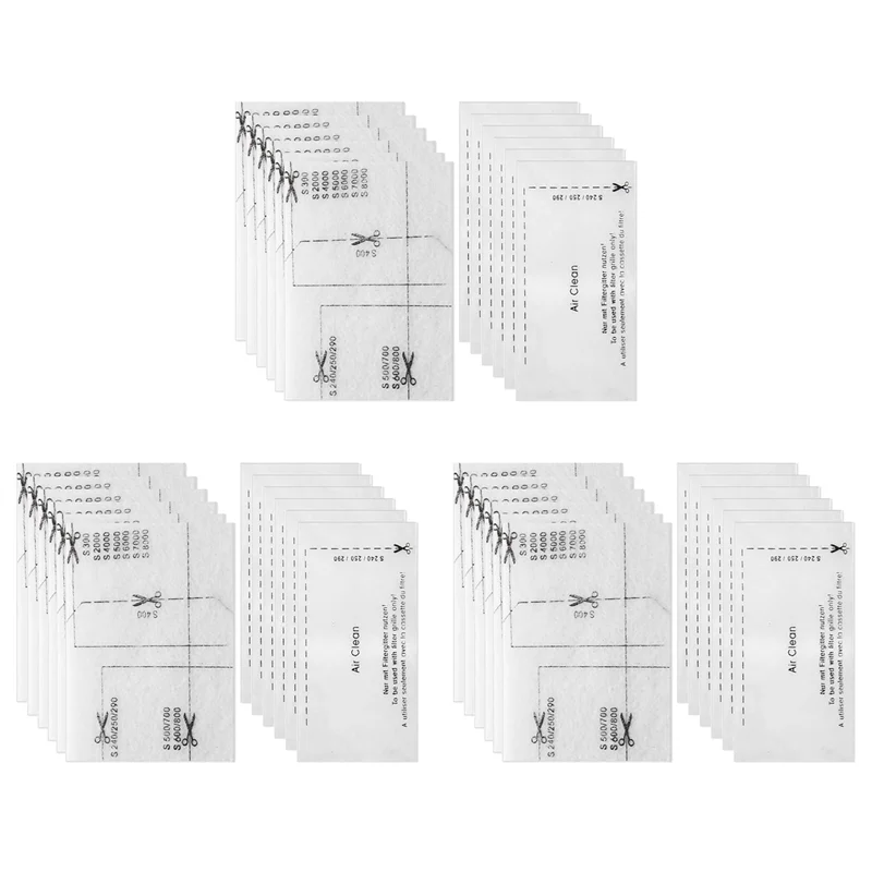 AC88-36X Vacuum Cleaner Filters For  Complete S8340 S8360, C1 C2 C3, Exhaust Filter Replacement Parts Filter Sets