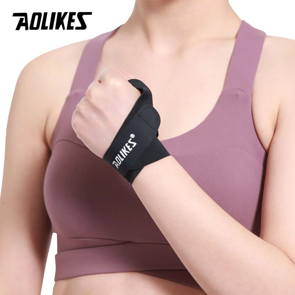 AOLIKES 1PCS Wrist Thumb Brace Ultra-thin Compression Wrist Straps Thumb Support for Tendonitis,Carpal Tunnel Arthritis