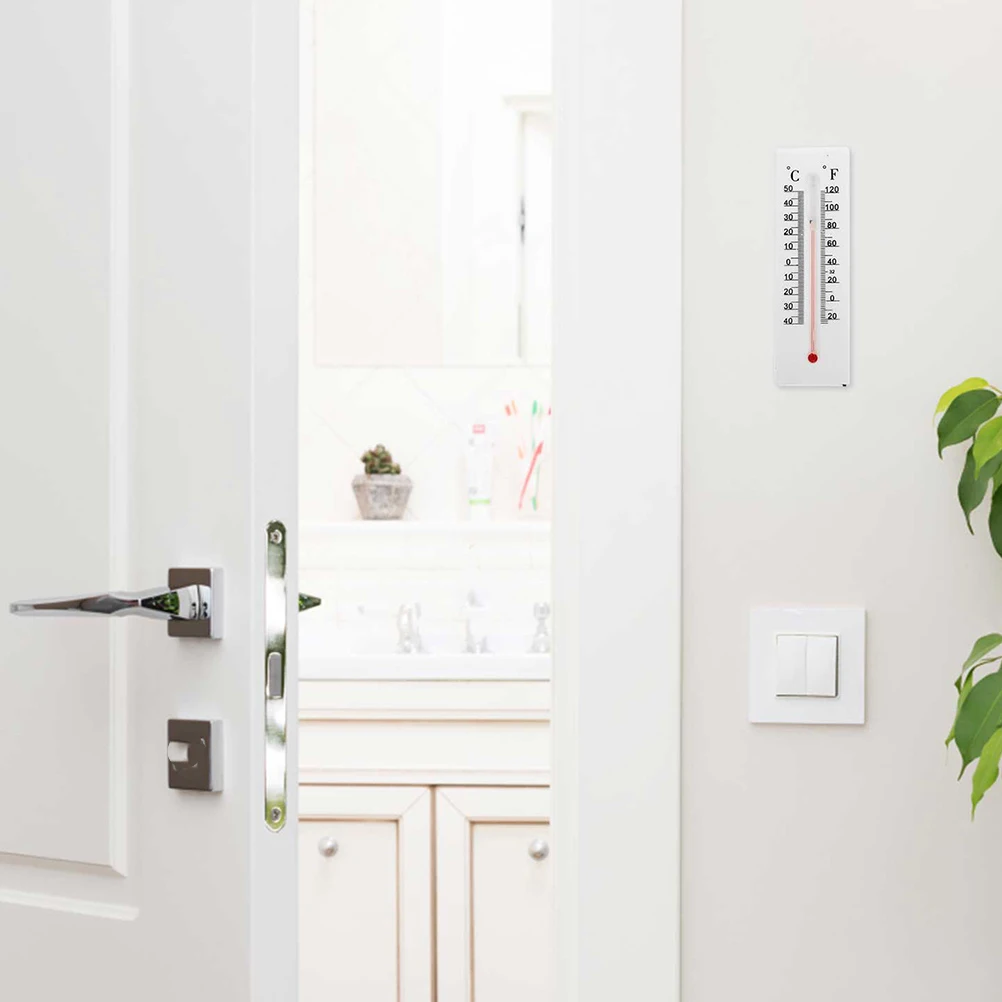 

Outdoor Thermometer Hidden Key Holder White Plastic House Decor Hide Keys Safe Multiple Keys Family Office Use