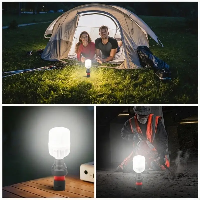 CORA Practical Battery Slide Light Holder for Camping and Temporary Work Areas