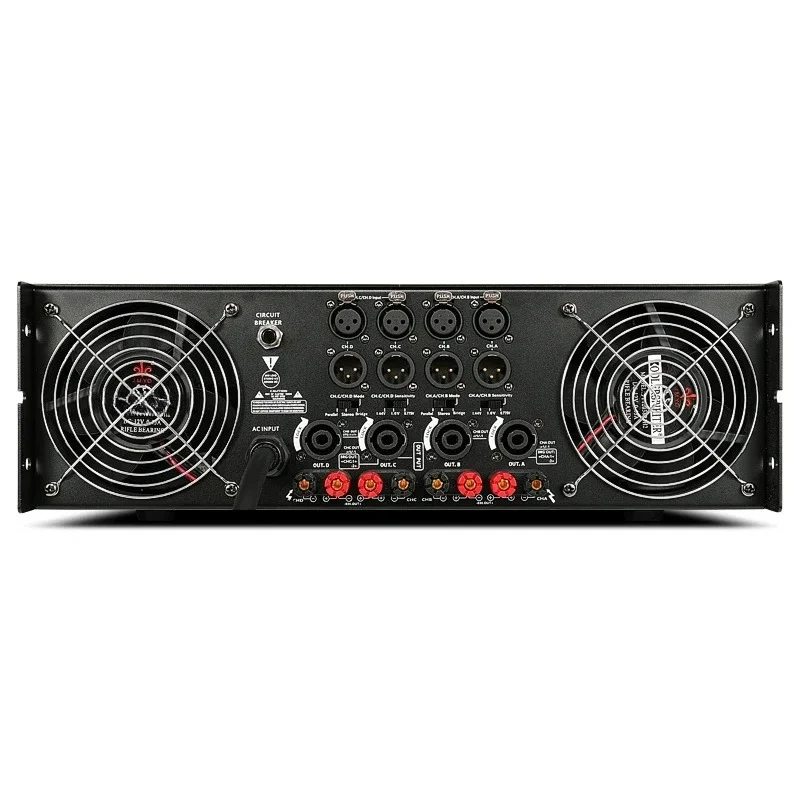 

Good Items L 3U 4*1300W Pro Audio Amplifier 4 Channel Class H Stereo Sound System Stage Performance Professional Power Amplifier