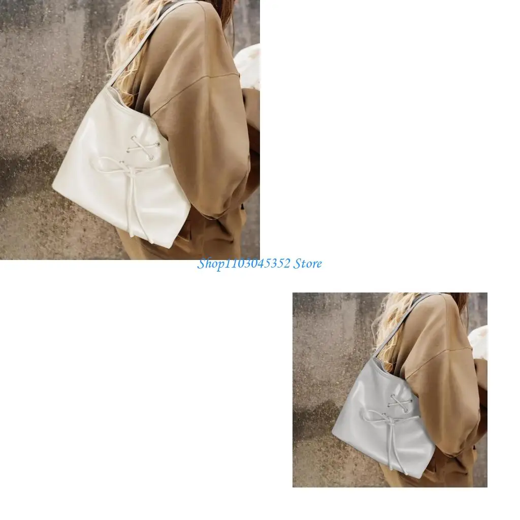 

Women Bowknot Armpit Bag Handbag and Purse PU Leather Shoulder Bag Shopping Bag