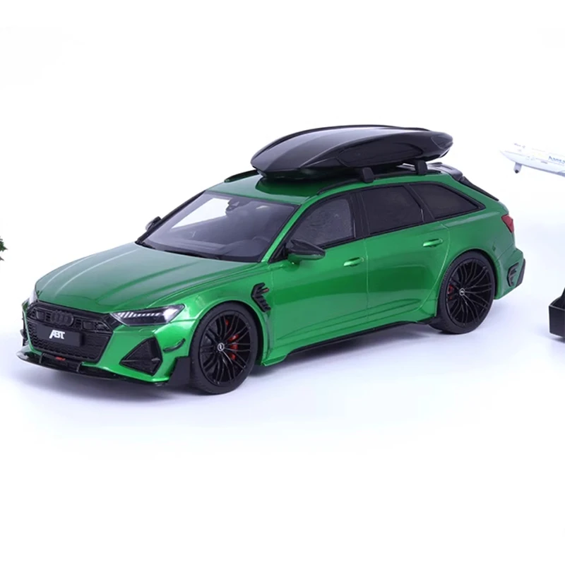 Original 1:18 Scale Audi RS6 C8 ABT Wagon Simulation Resin Car Model Static Display Collectible Toy Gift Souvenir Decration