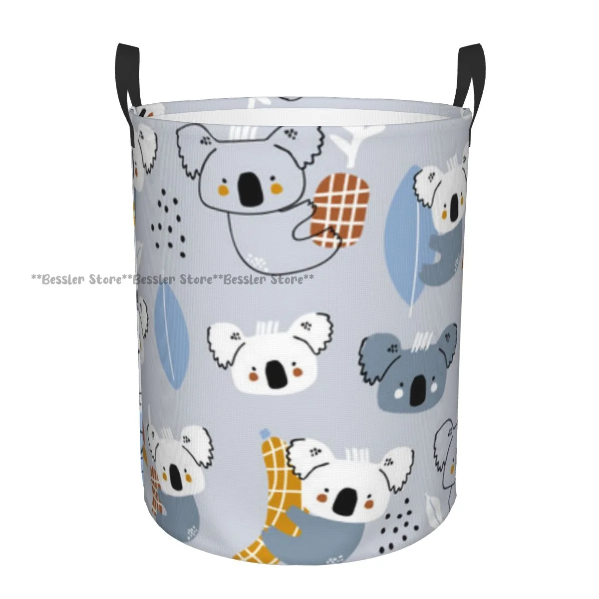 Foldable Laundry Basket for Dirty Clothes Cute Koala Hanging On The Fruits Storage Hamper Kids and Baby Home Organizer